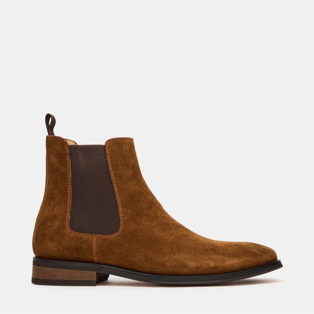 STEVEN MADDEN ALDAIR CHESTNUT SUEDE